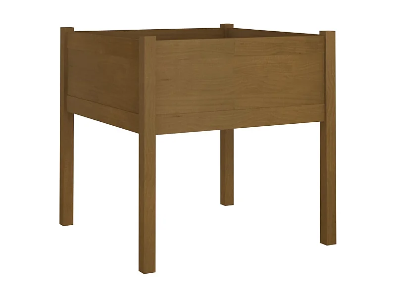 Jardinière bac lit surélevé marron 70 x 70 x 70 cm 02_0038564