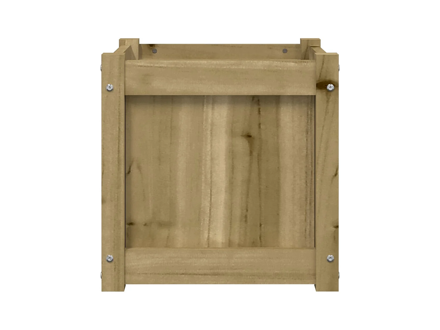 Jardinière bac lit surélevé bois marron 40 x 40 x 40 cm 02_0039026