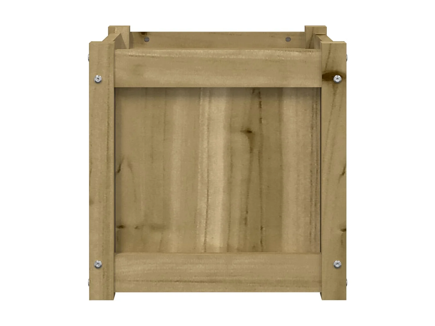 Vaso per fioriera aiuola rialzata piante fiori giardino terrazze set da 2 legno di pino impregnato marrone 02_0039026