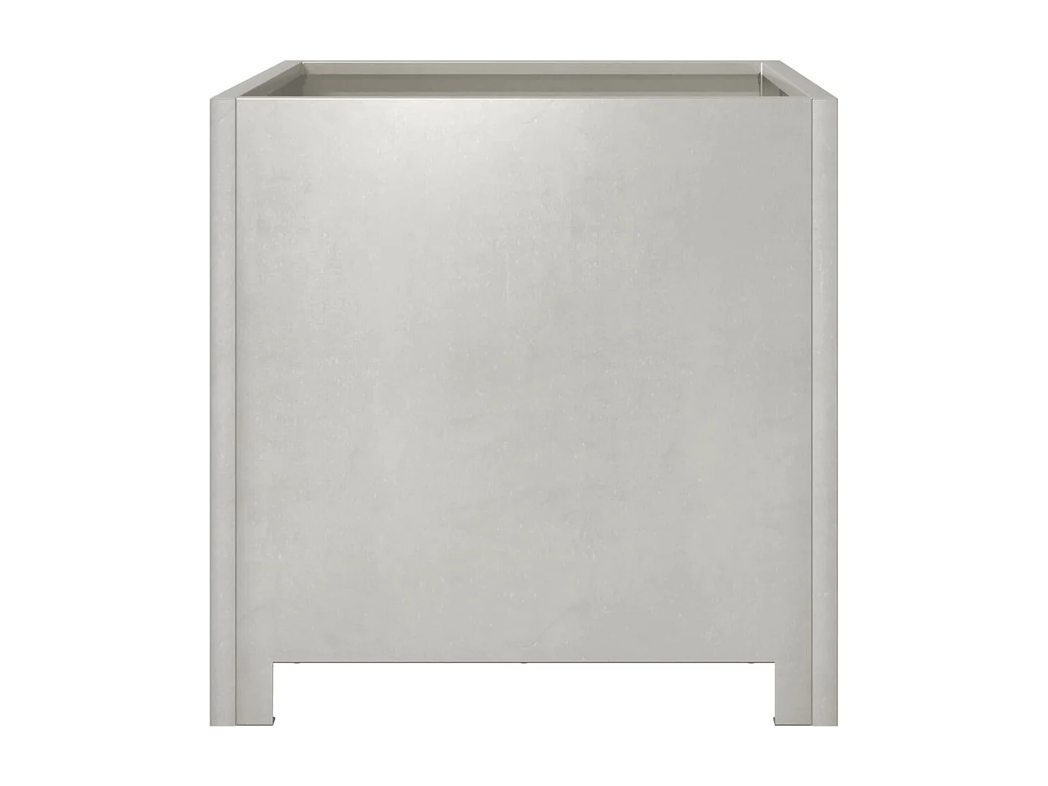 Jardinera para parterres elevados jardineras flores jardín terrazas juego de 2 40 x 40 x 40 cm acero inoxidable color plata 02_0038959