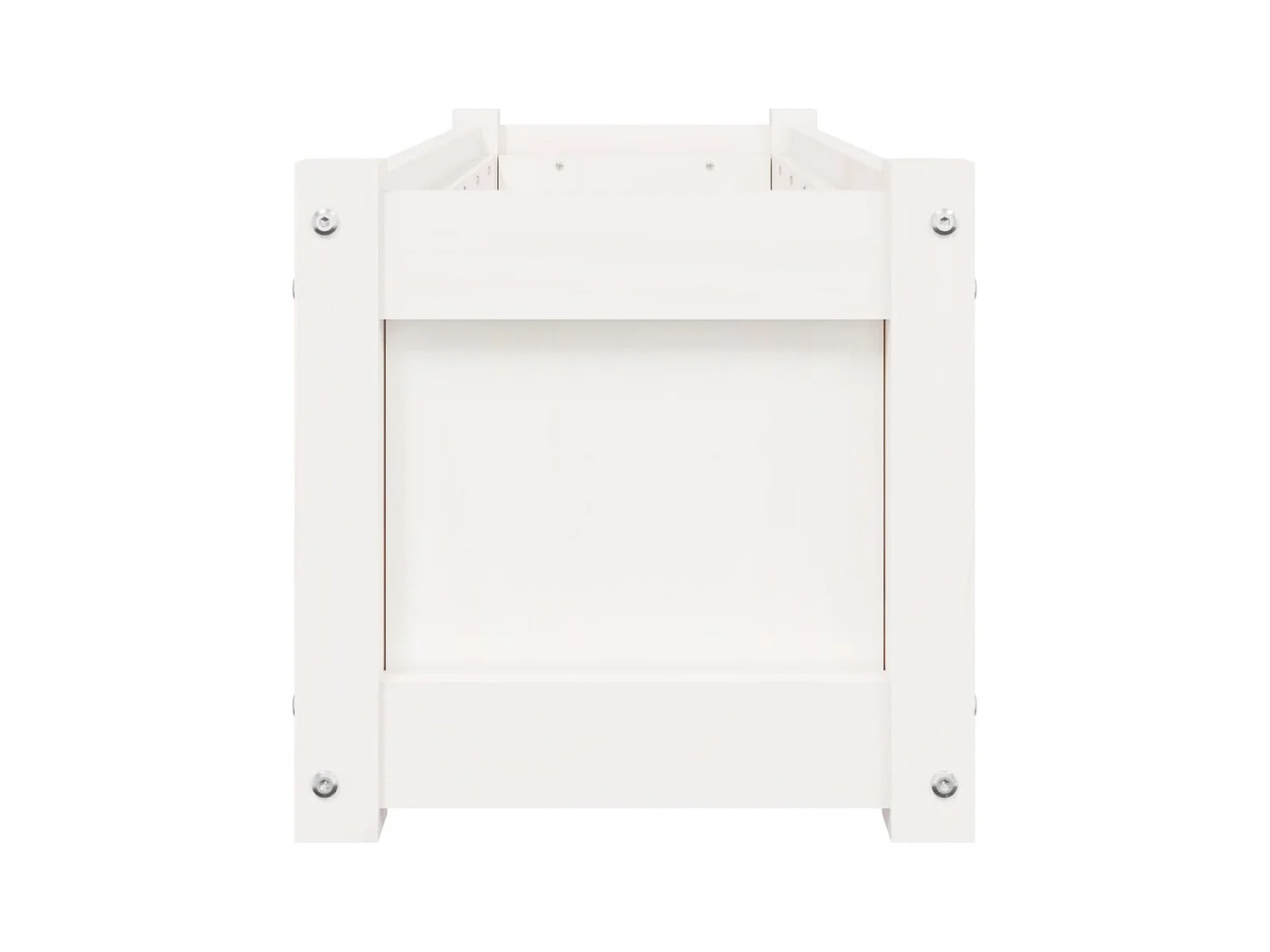 Jardinière bac lit surélevé bois blanche 90 x 31 x 31 cm 02_0039036