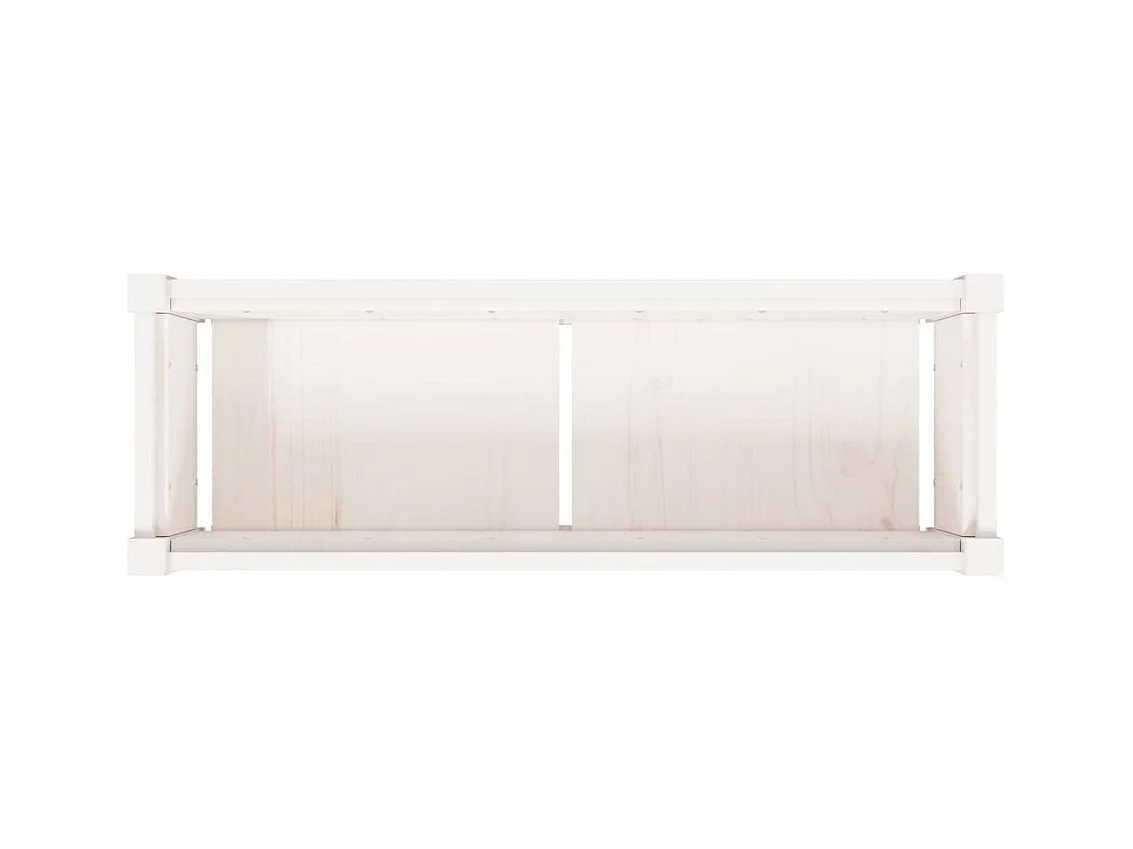 Jardinière bac lit surélevé bois blanche 90 x 31 x 31 cm 02_0039036