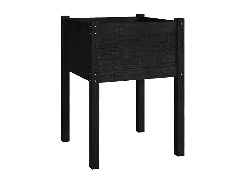 Jardinière bac lit surélevé bois marron 50 x 50 x 70 cm 02_0037674