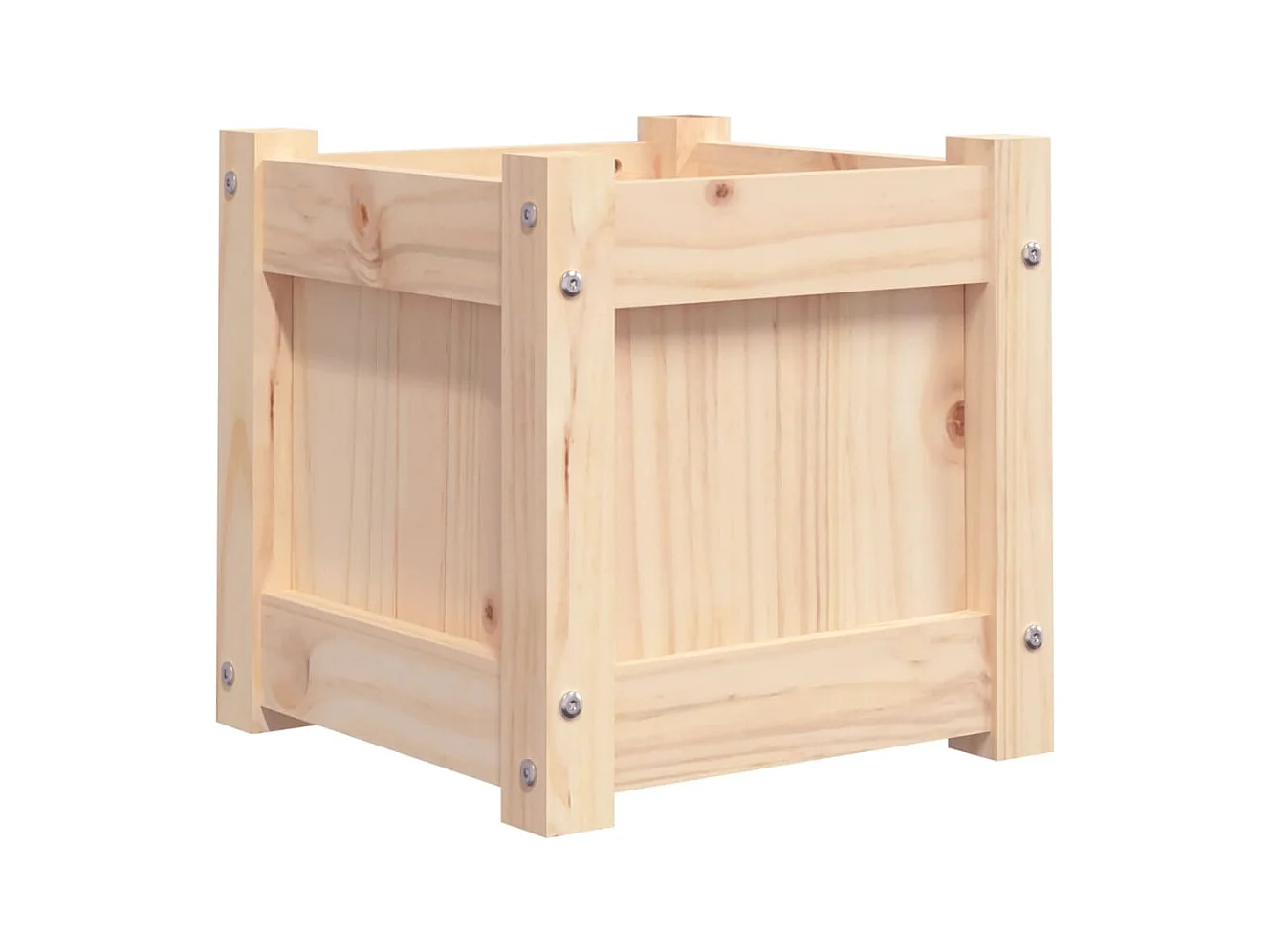 Jardinière bac lit surélevé bois marron 31 x 31 x 31 cm 02_0039044