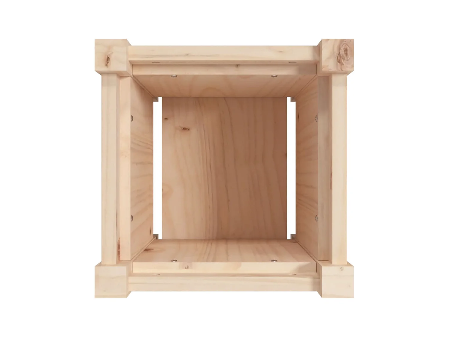 Jardinière bac lit surélevé bois marron 31 x 31 x 31 cm 02_0039044