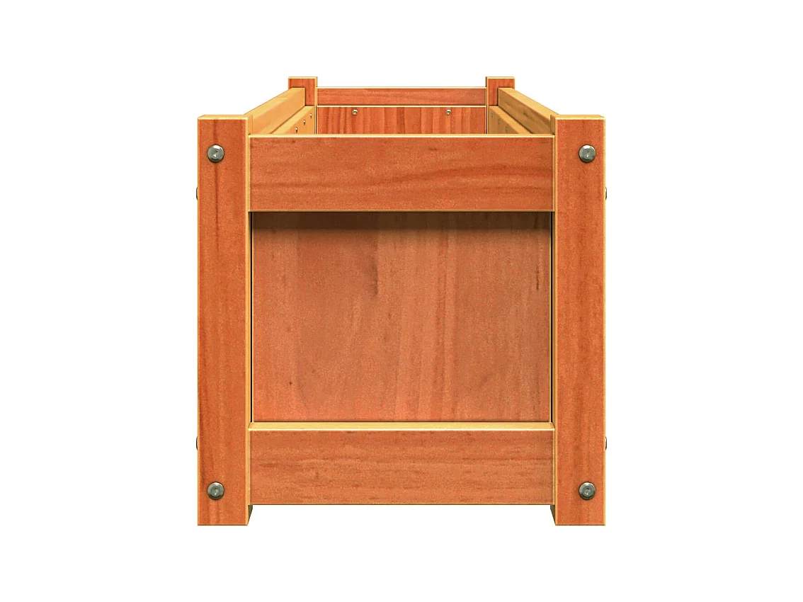 Jardinière bac lit surélevé bois marron 90 x 31 x 31 cm 02_0039066