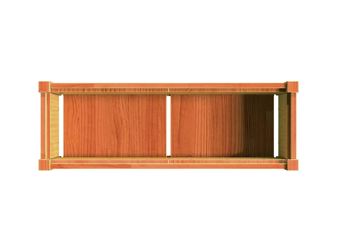 Jardinière bac lit surélevé bois marron 90 x 31 x 31 cm 02_0039066