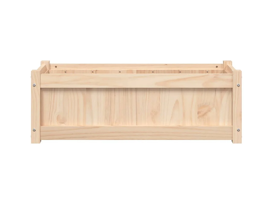 Jardinière bac lit surélevé bois marron 90 x 31 x 31 cm 02_0039045