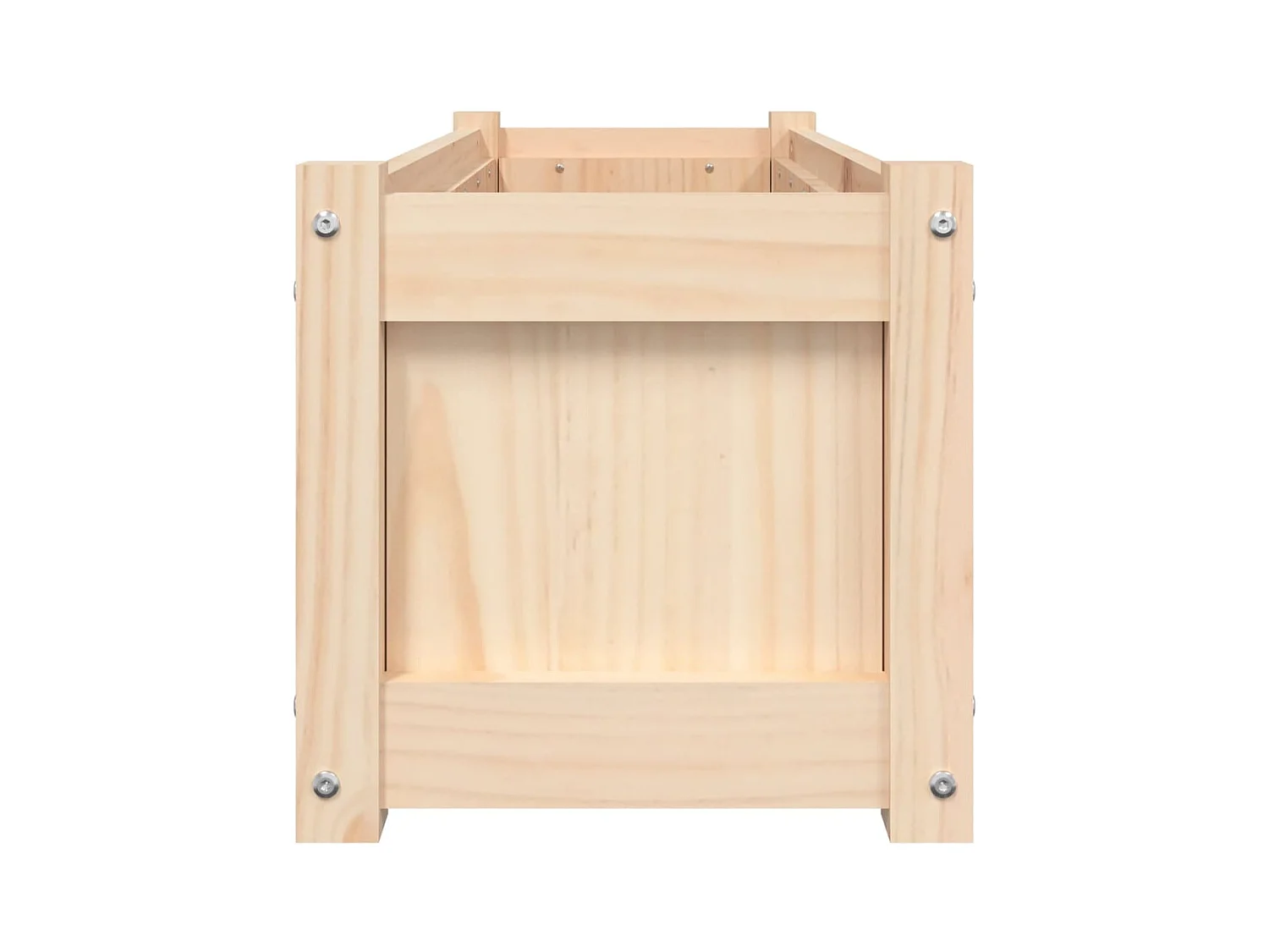 Jardinière bac lit surélevé bois marron 90 x 31 x 31 cm 02_0039045