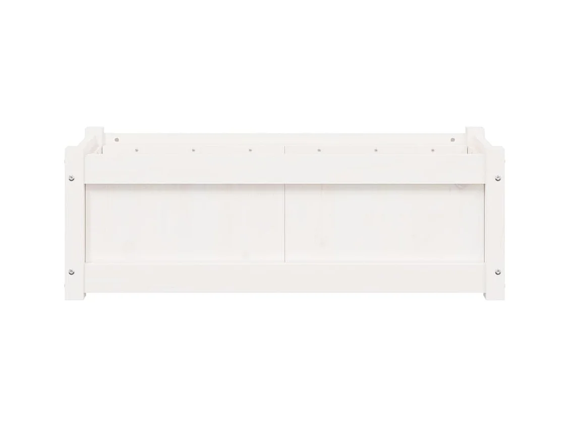 Jardinière bac lit surélevé bois blanche 90 x 31 x 31 cm 02_0037965