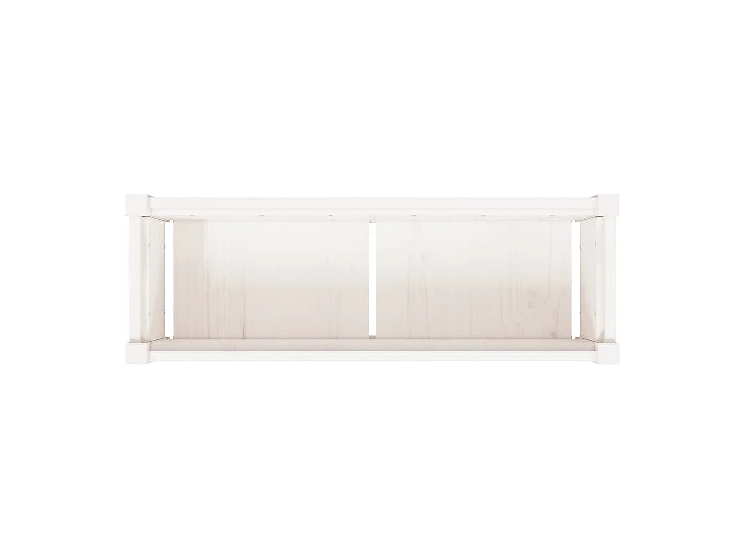 Jardinière bac lit surélevé bois blanche 90 x 31 x 31 cm 02_0037965