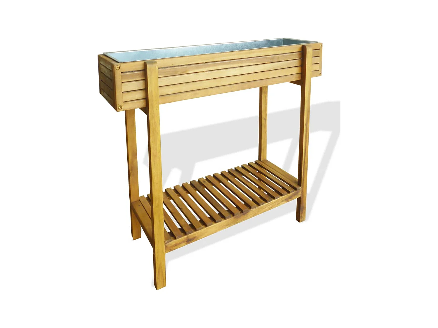 Jardinière bac lit surélevé bois marron 90 x 30 x 75 cm 02_0039776