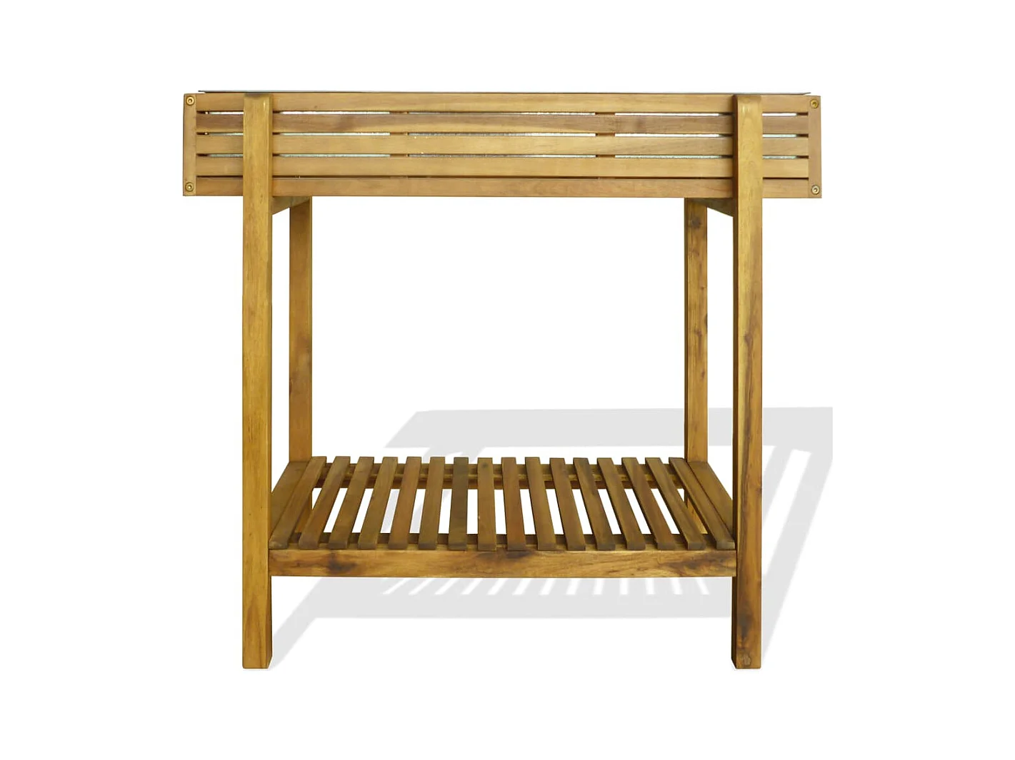 Jardinière bac lit surélevé bois marron 90 x 30 x 75 cm 02_0039776