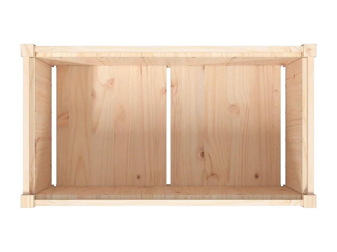 Jardinière bac lit surélevé bois marron 90 x 50 x 50 cm 02_0039047