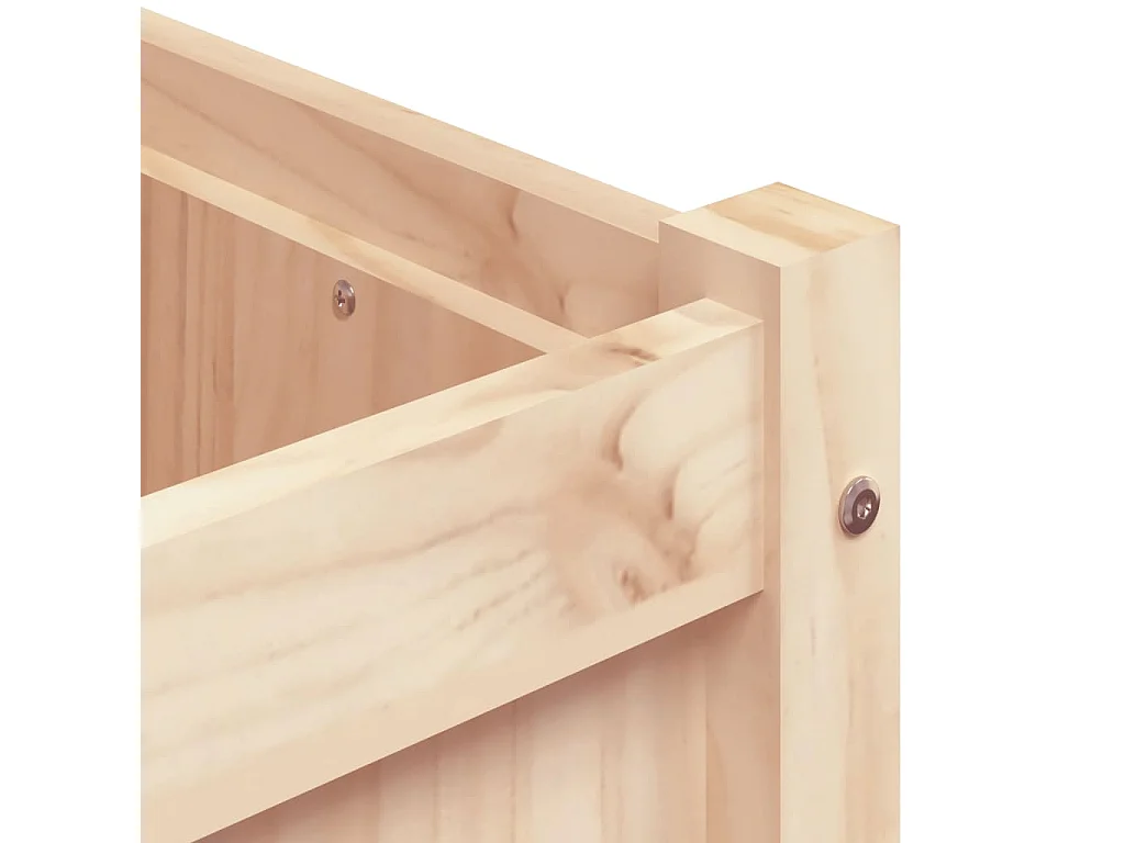 Jardinière bac lit surélevé bois marron 180 x 50 x 50 cm 02_0037473