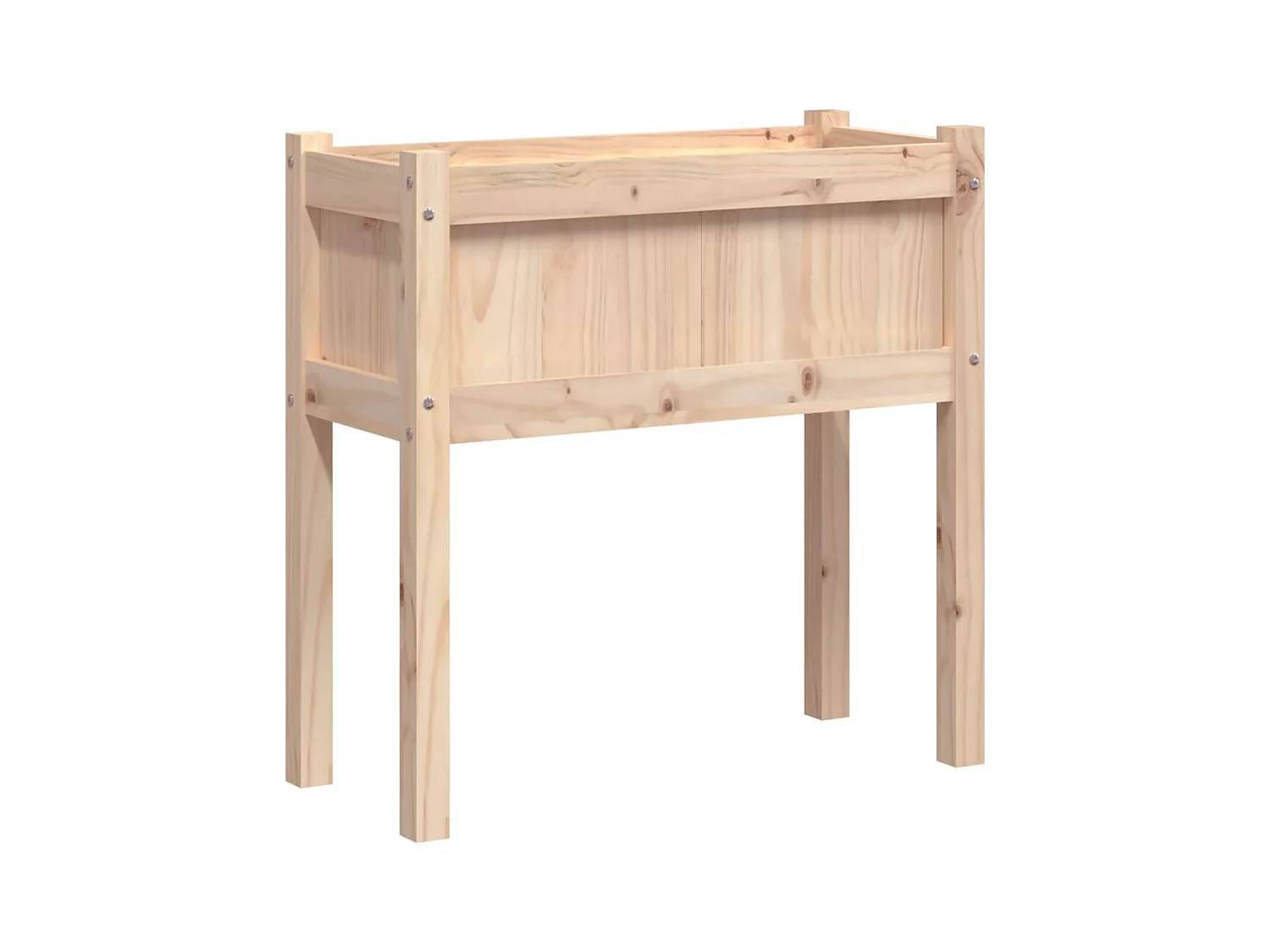 Jardinière bac lit surélevé bois marron 70 x 31 x 70 cm 02_0039019