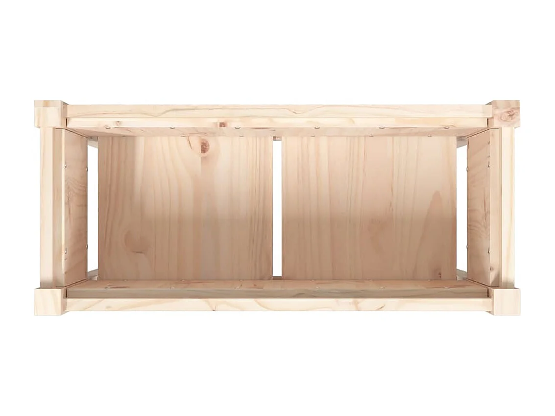 Jardinière bac lit surélevé bois marron 70 x 31 x 70 cm 02_0039019