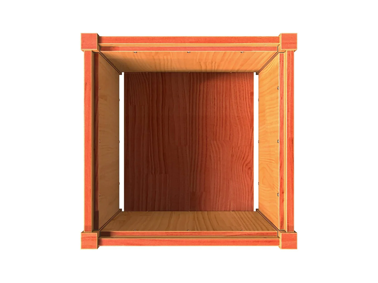 Jardinière bac lit surélevé bois marron 50 x 50 x 50 cm 02_0038463