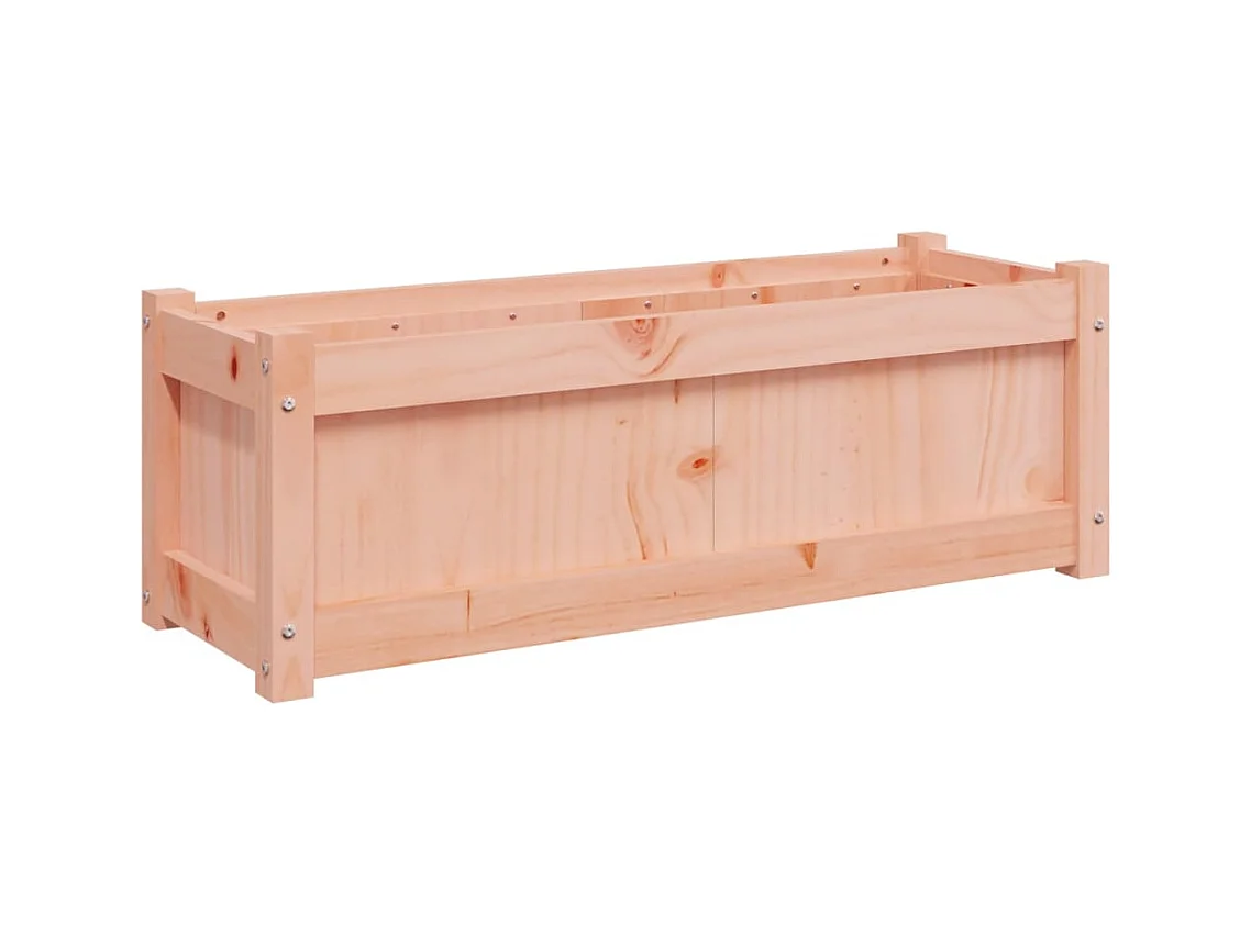 Macetero bancal elevado plantas flores terraza jardín 90 x 31 x 31 cm madera maciza douglas marrón 02_0037966