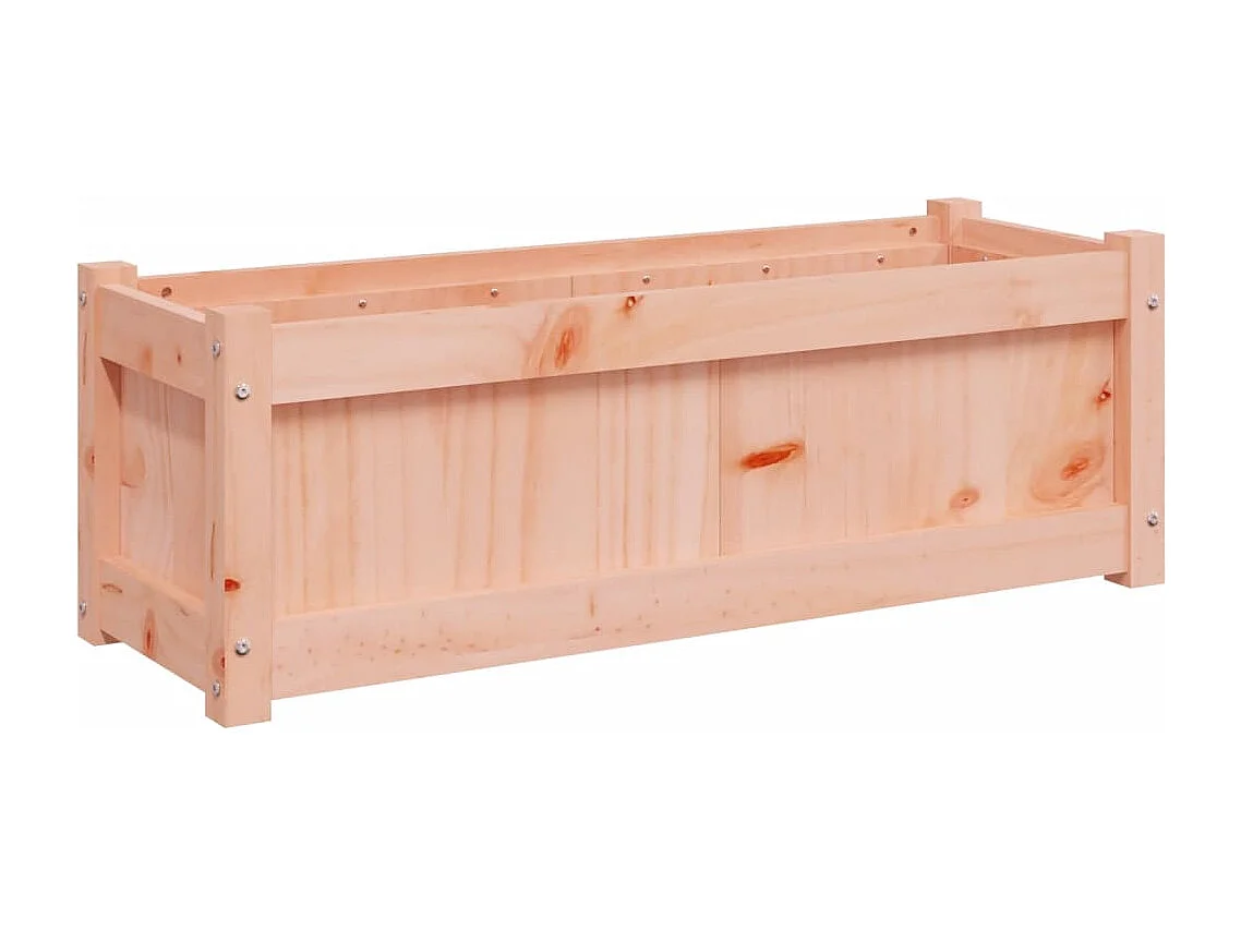 Vassoio per fioriera aiuola rialzata piante fiori terrazza giardino 90 x 31 x 31 cm legno massello marrone Douglas 02_0037966