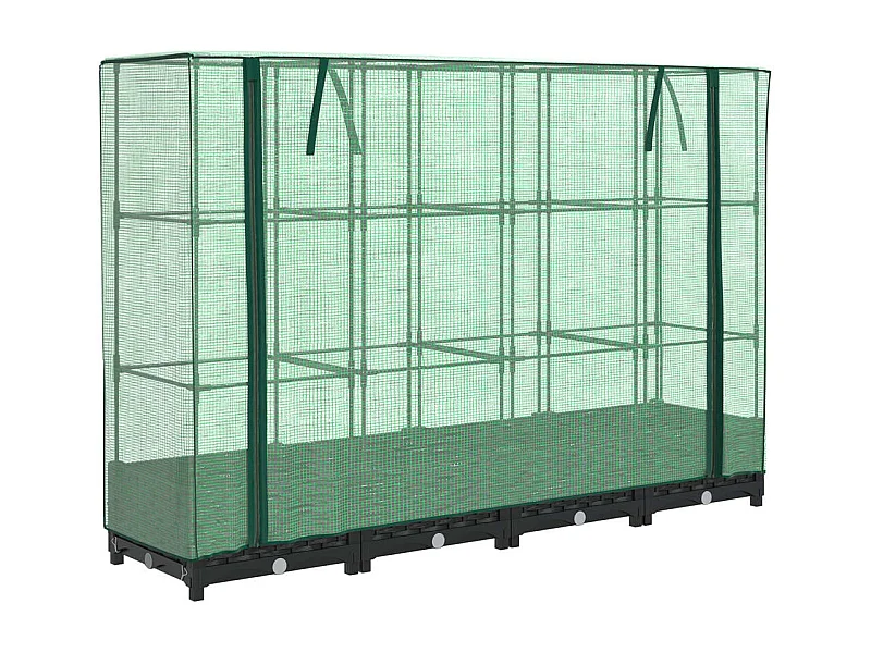 Jardinière bac lit surélevé noire 160 x 40 x 123 cm 02_0038747