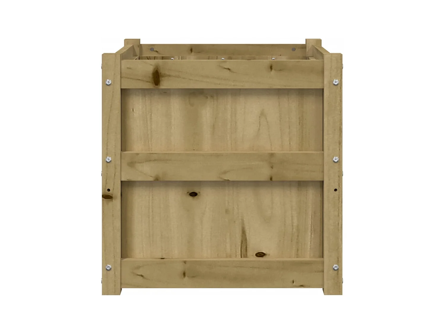 Jardinière bac lit surélevé bois marron 50 x 50 x 50 cm 02_0037664