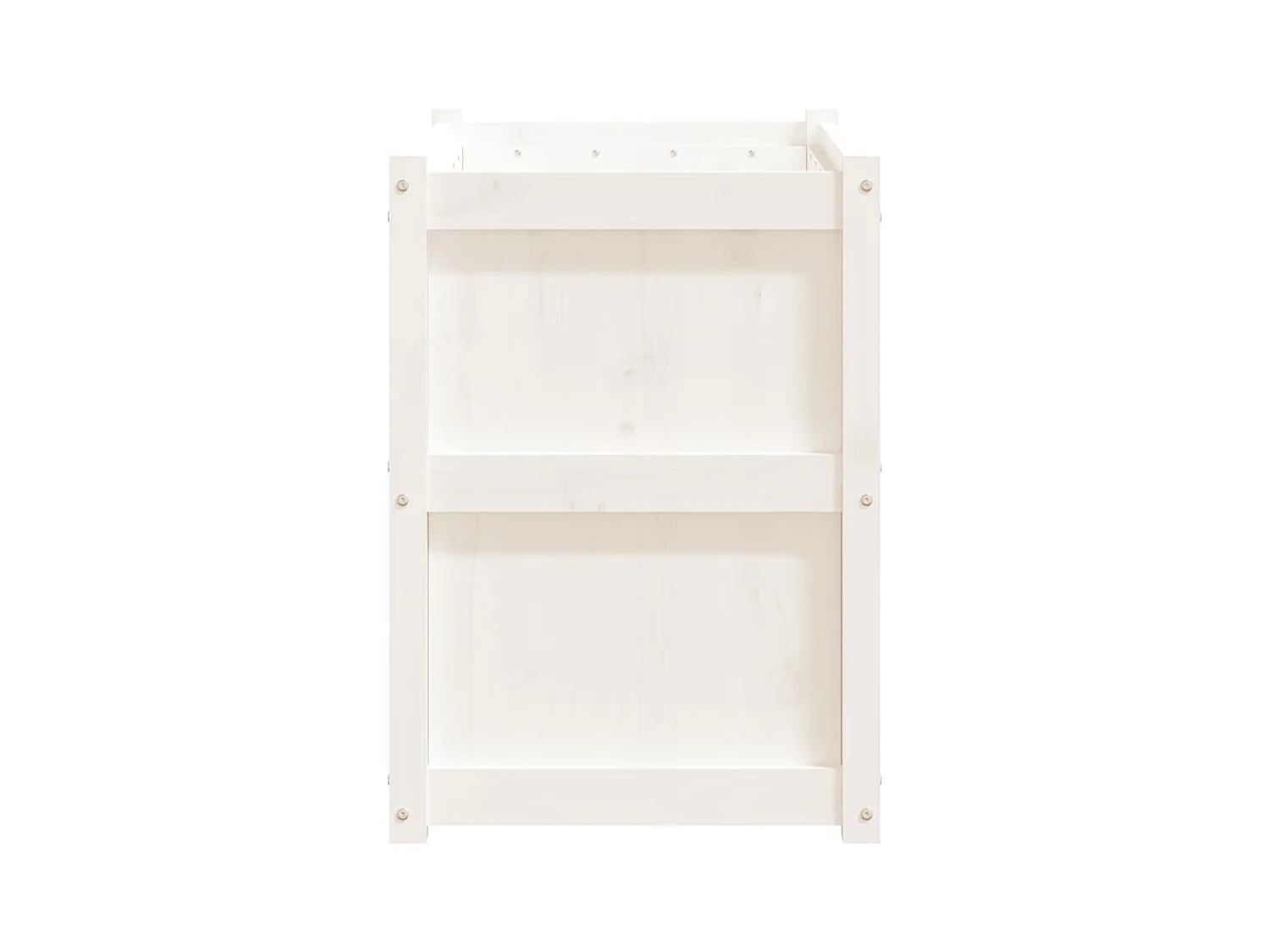 Jardinière bac lit surélevé bois blanche 90 x 50 x 70 cm 02_0038005