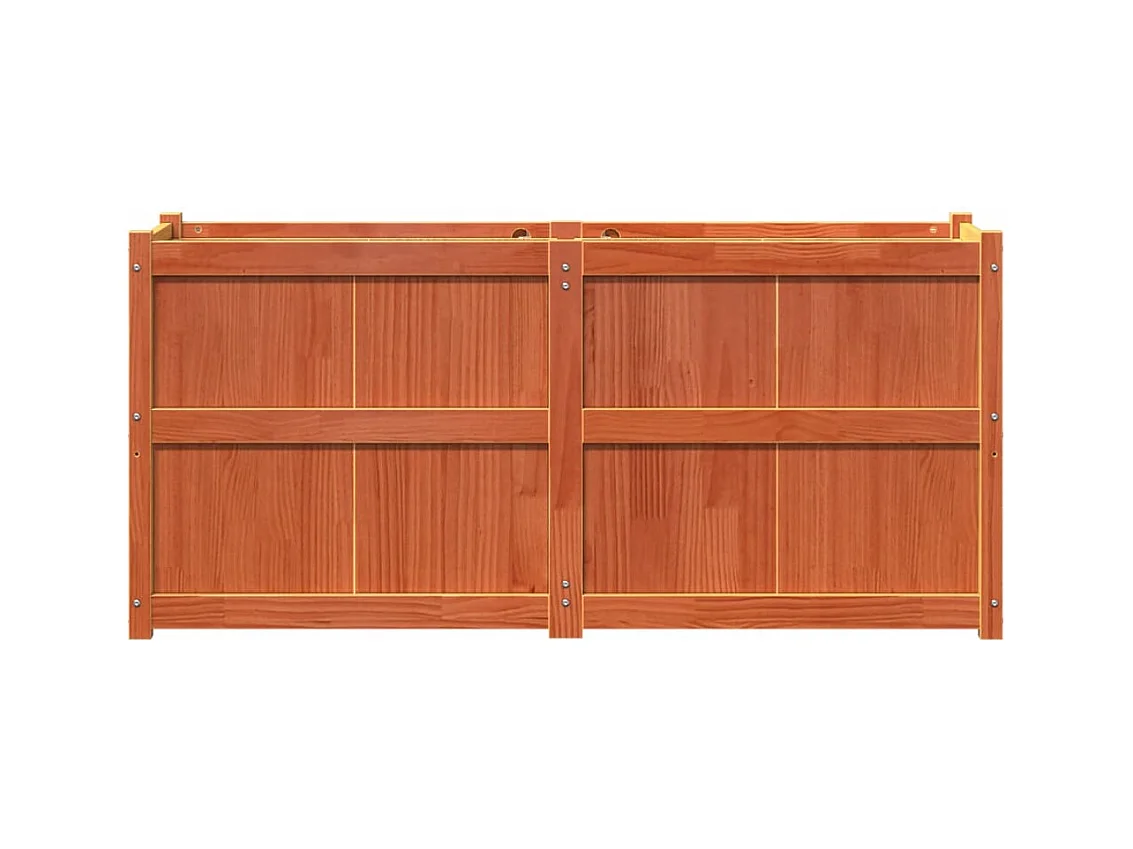 Jardinière bac lit surélevé bois marron 150 x 50 x 70 cm 02_0038447