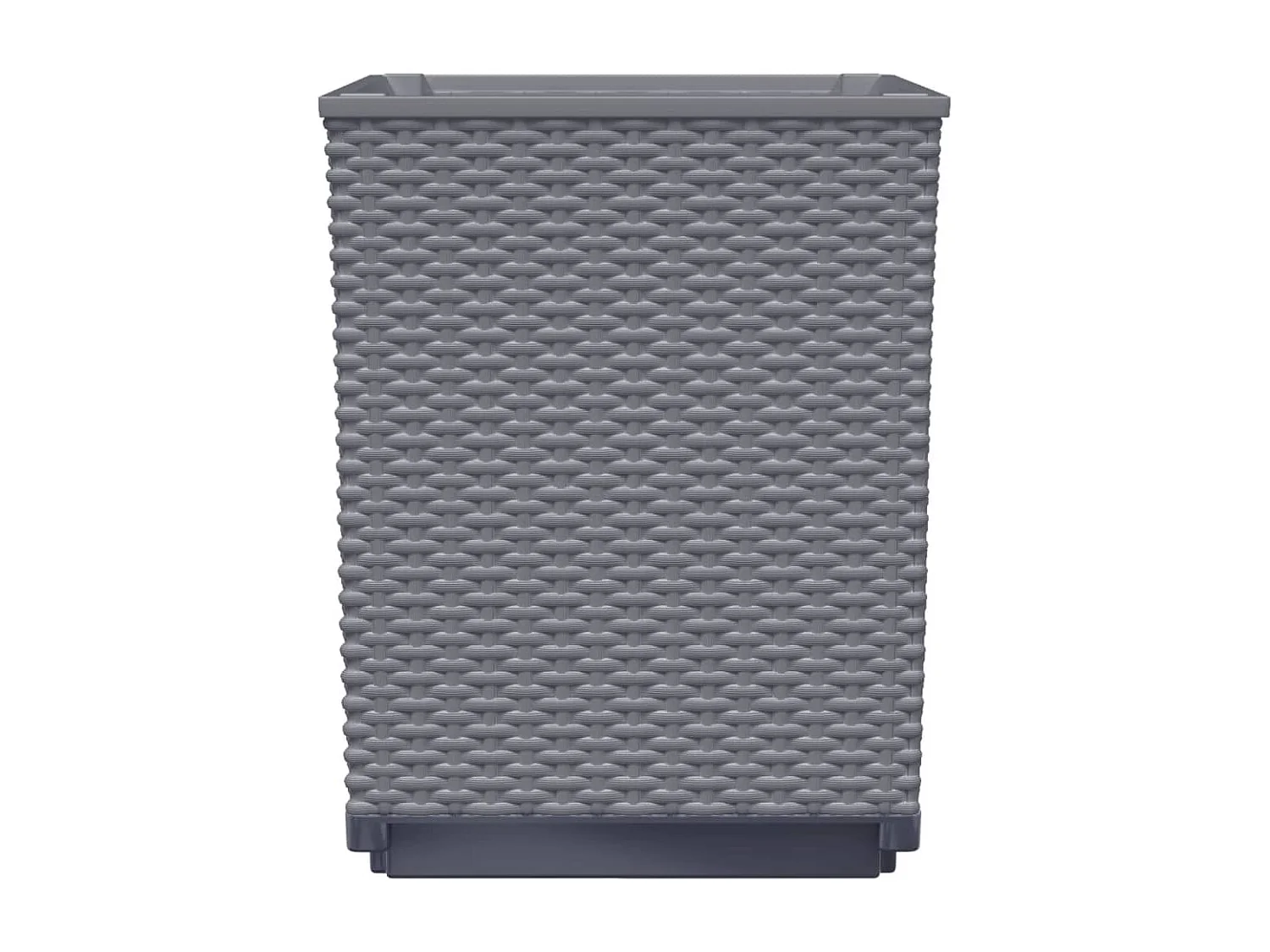 Macetero arriate elevado plantas flores jardín terrazas juego de 2 30 x 30 x 37 cm polipropileno gris 02_0038924