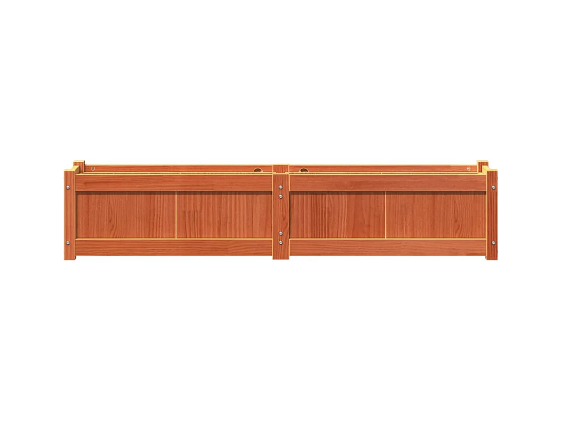 Jardinière bac lit surélevé bois marron 150 x 31 x 31 cm 02_0039061