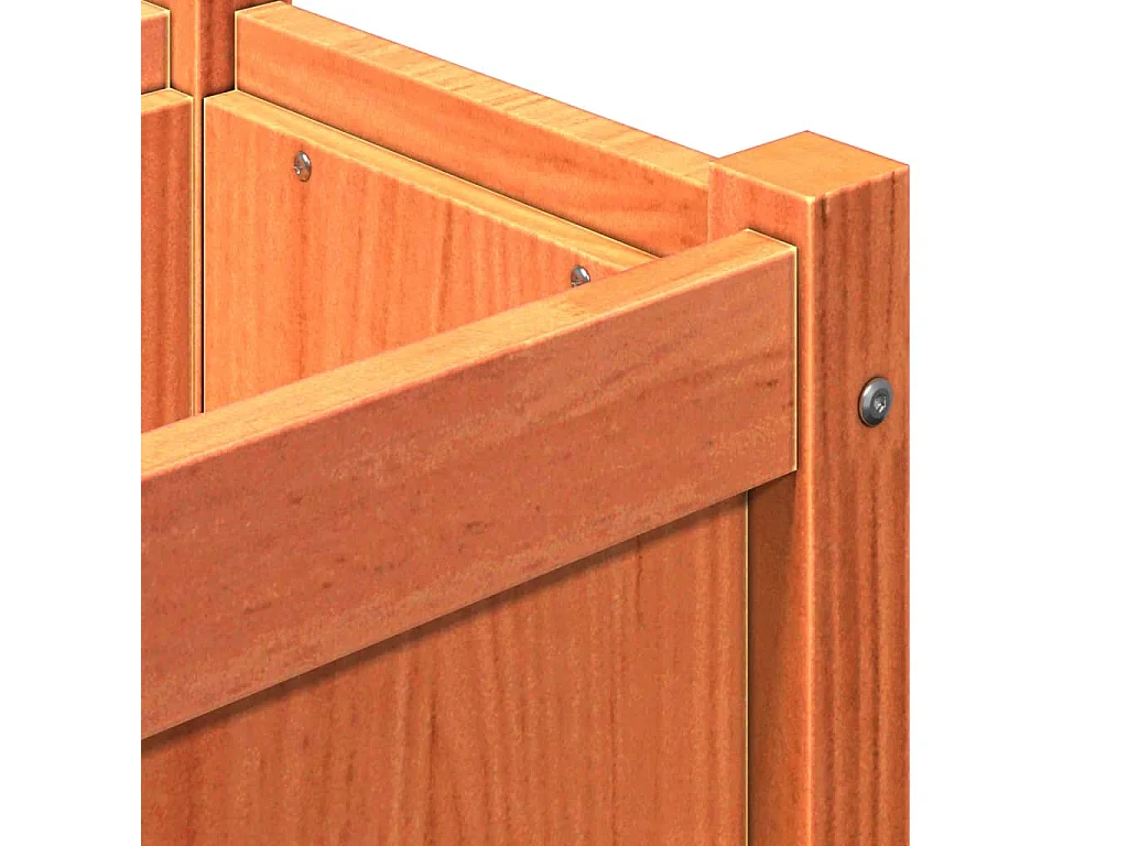 Jardinière bac lit surélevé bois marron 150 x 31 x 31 cm 02_0039061