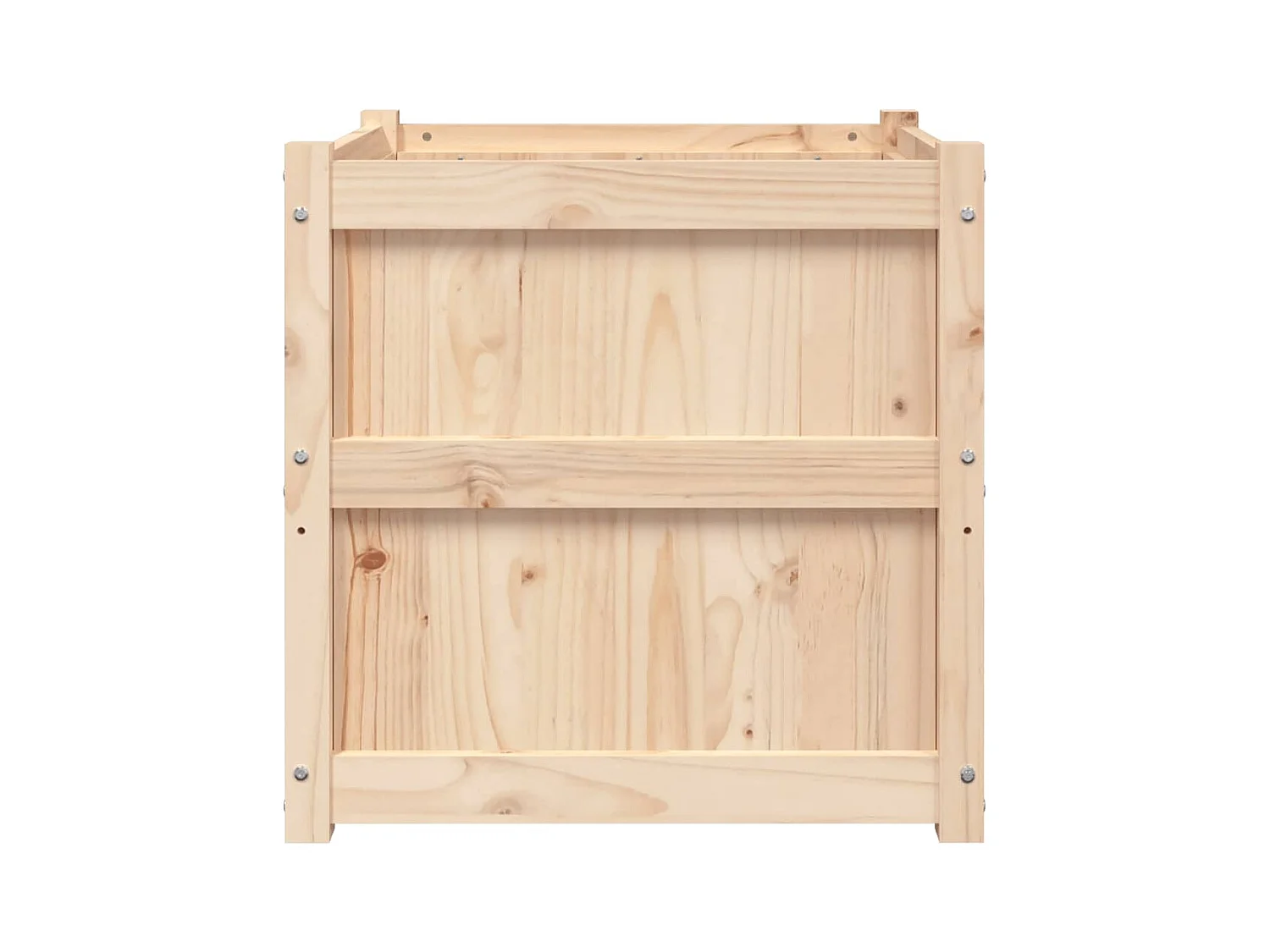 Jardinière bac lit surélevé bois marron 60 x 60 x 60 cm 02_0039046