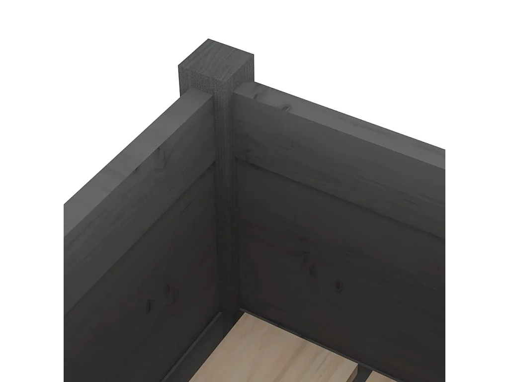 Jardinière bac lit surélevé bois marron 70 x 31 x 70 cm 02_0037767