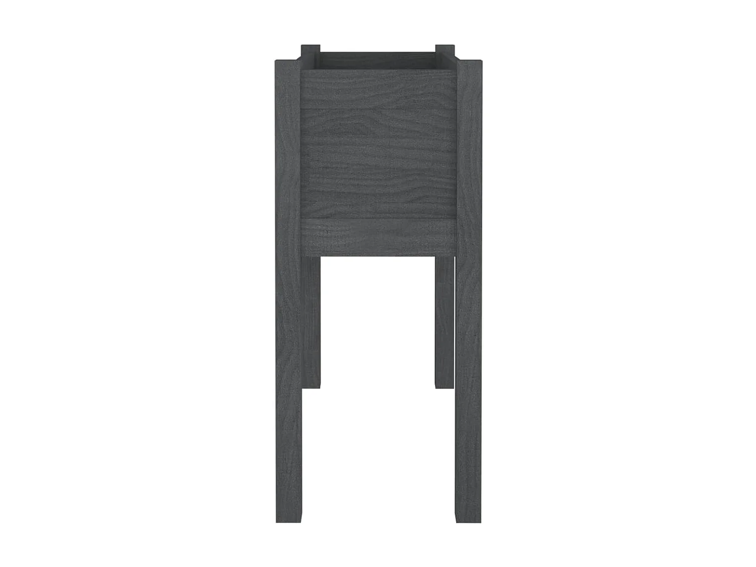 Vassoio per fioriera aiuola rialzata piante fiori terrazza giardino 70 x 31 x 70 cm legno di pino massiccio grigio 02_0037767