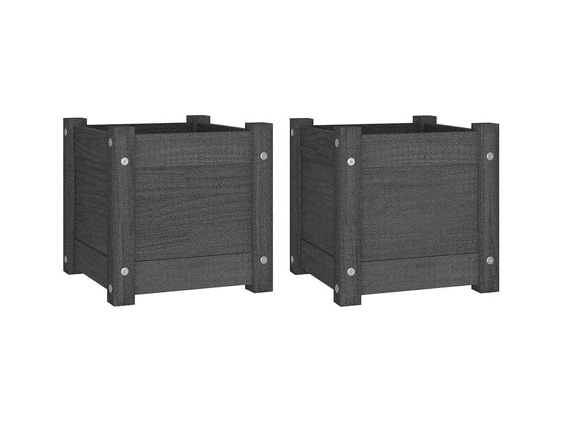 Jardinière bac lit surélevé bois marron 31 x 31 x 31 cm 02_0038888