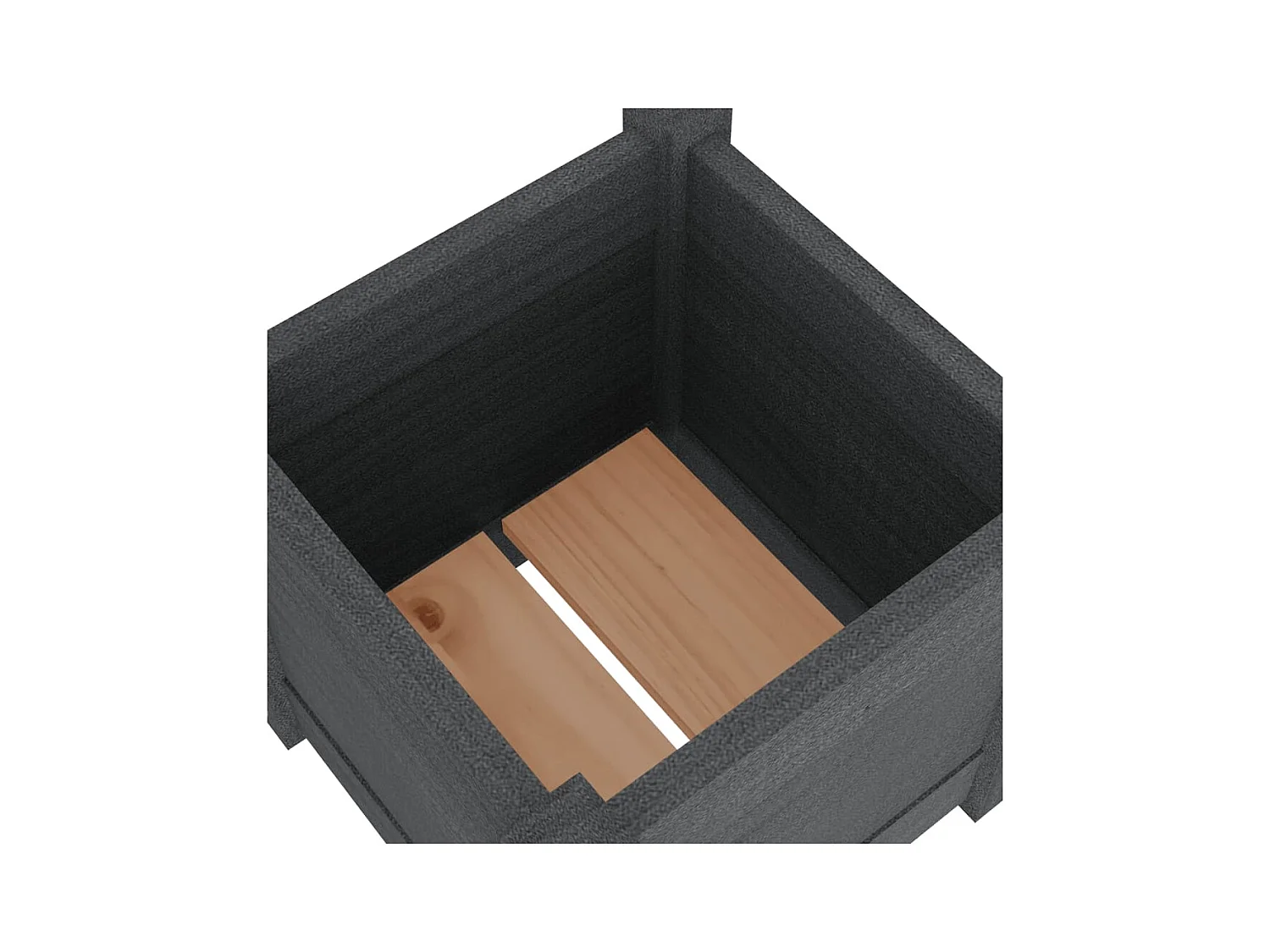 Jardinière bac lit surélevé bois marron 31 x 31 x 31 cm 02_0038888