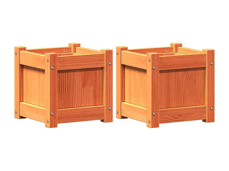 Jardinière bac lit surélevé bois marron 31 x 31 x 31 cm 02_0039068