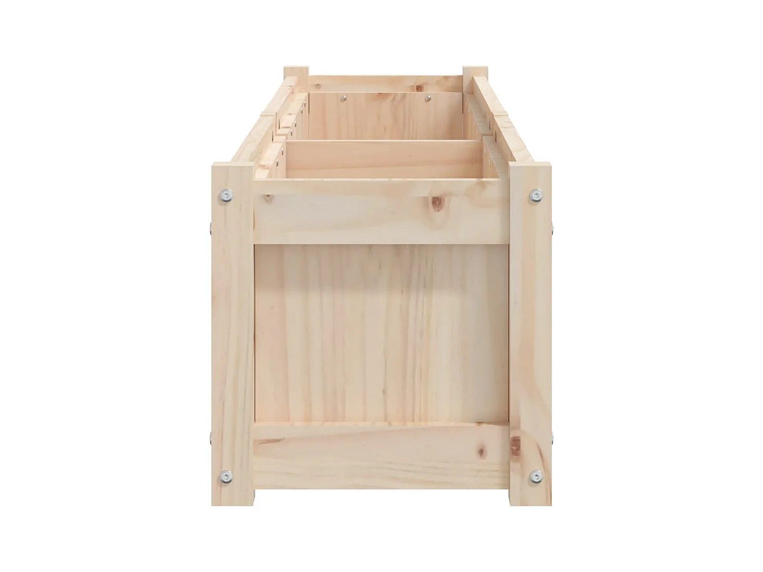 Jardinière bac lit surélevé bois marron 150 x 31 x 31 cm 02_0037427