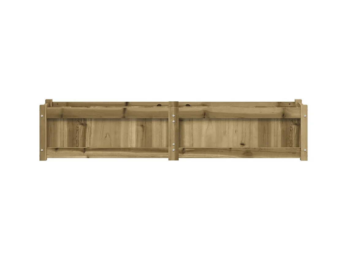 Jardinière bac lit surélevé bois marron 150 x 31 x 31 cm 02_0039029