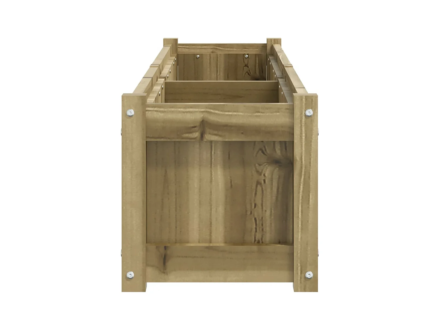 Jardinière bac lit surélevé bois marron 150 x 31 x 31 cm 02_0039029