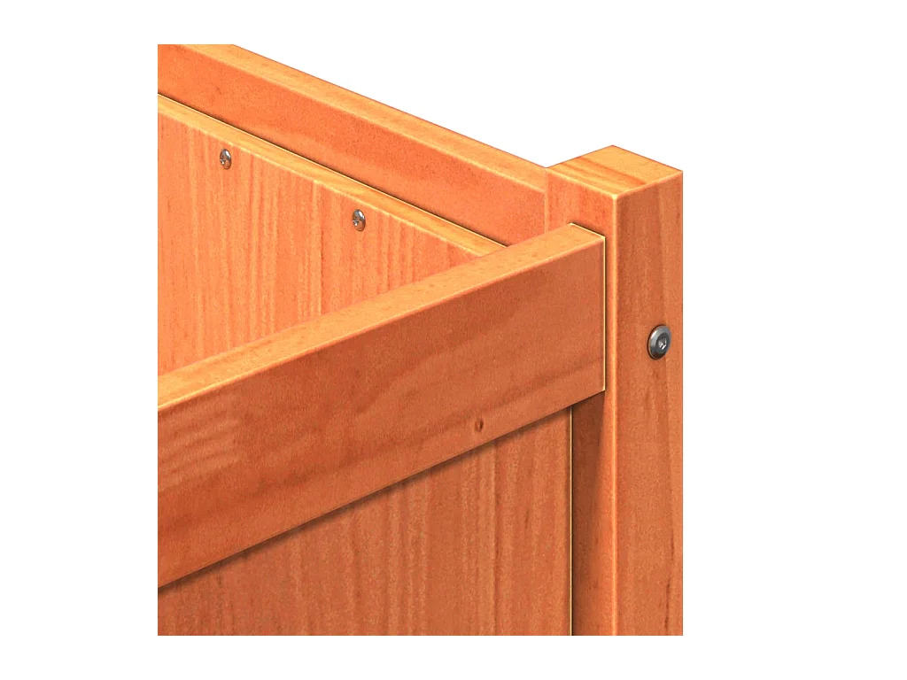 Jardinière bac lit surélevé bois marron 150 x 50 x 50 cm 02_0038446