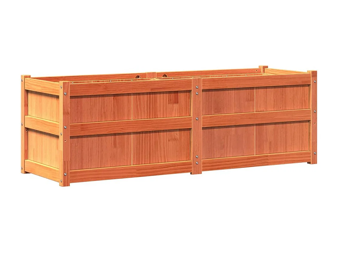 Jardinière bac lit surélevé bois marron 150 x 50 x 50 cm 02_0038446