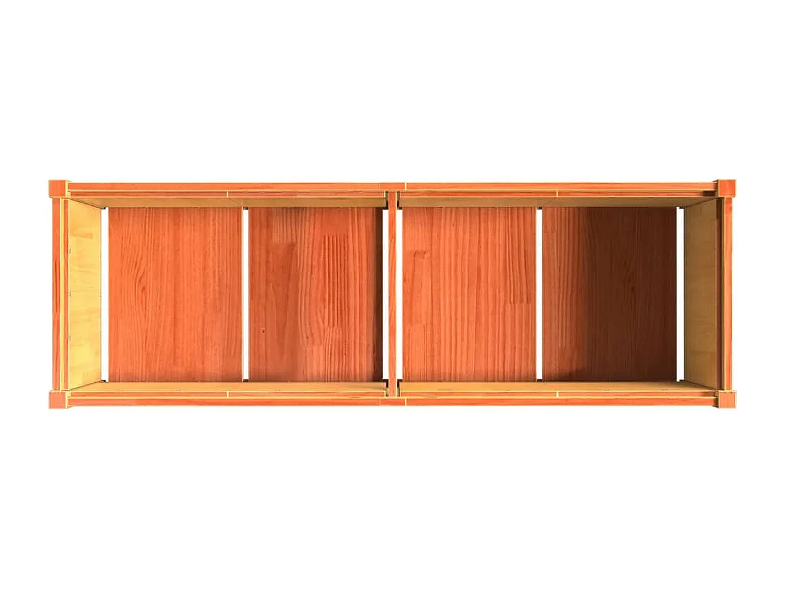 Jardinière bac lit surélevé bois marron 150 x 50 x 50 cm 02_0038446