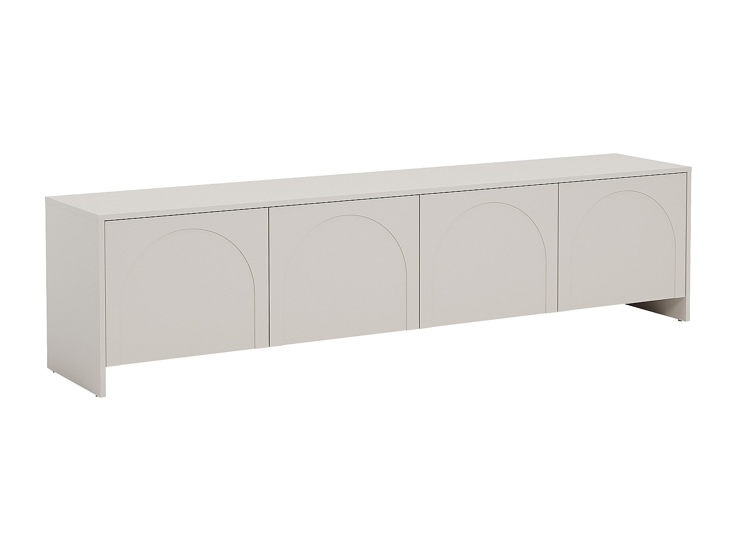 TV-Schrank mit 4 Türen - Beige - NALYRA von Maison Céphy günstig online kaufen