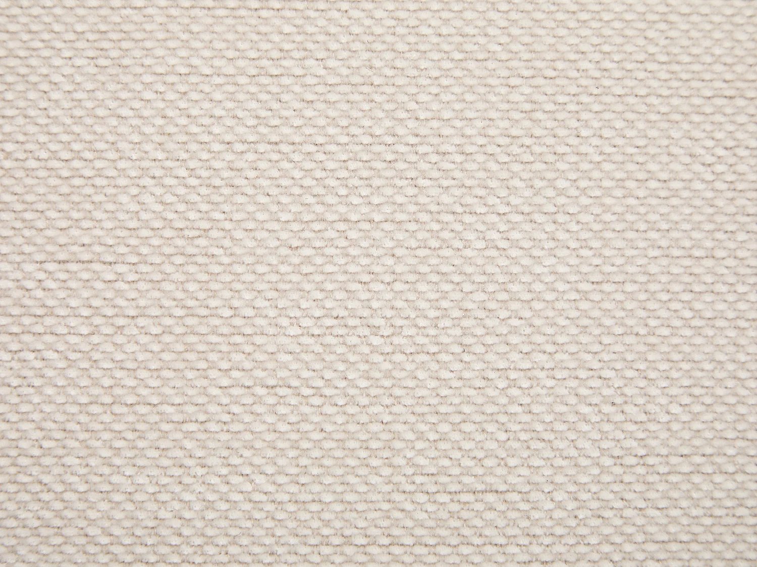 Chaise avec accoudoirs en tissu texturé et bois d'hévéa - Crème et naturel foncé - LUDVIKA