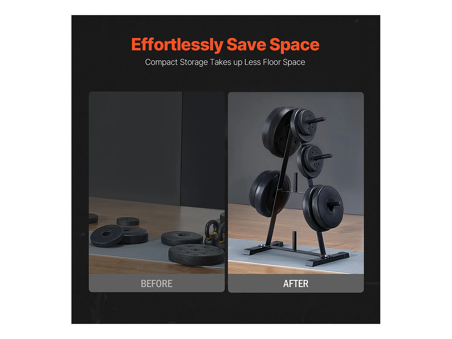 Suporte para Placas de Peso SucceBuy, para Placas de 25,4 mm, Capacidade de 227 kg