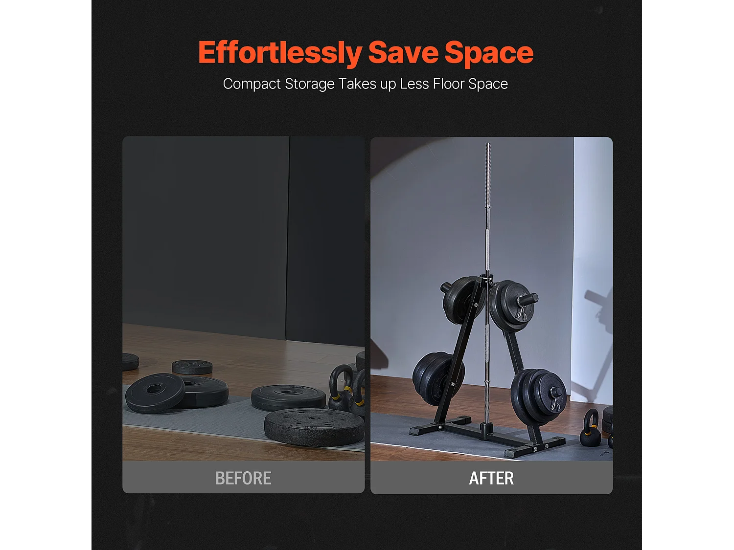 Ondersteuning voor Gewichtplaten SucceBuy, voor Platen van 50,8 mm, Capaciteit van 136 kg