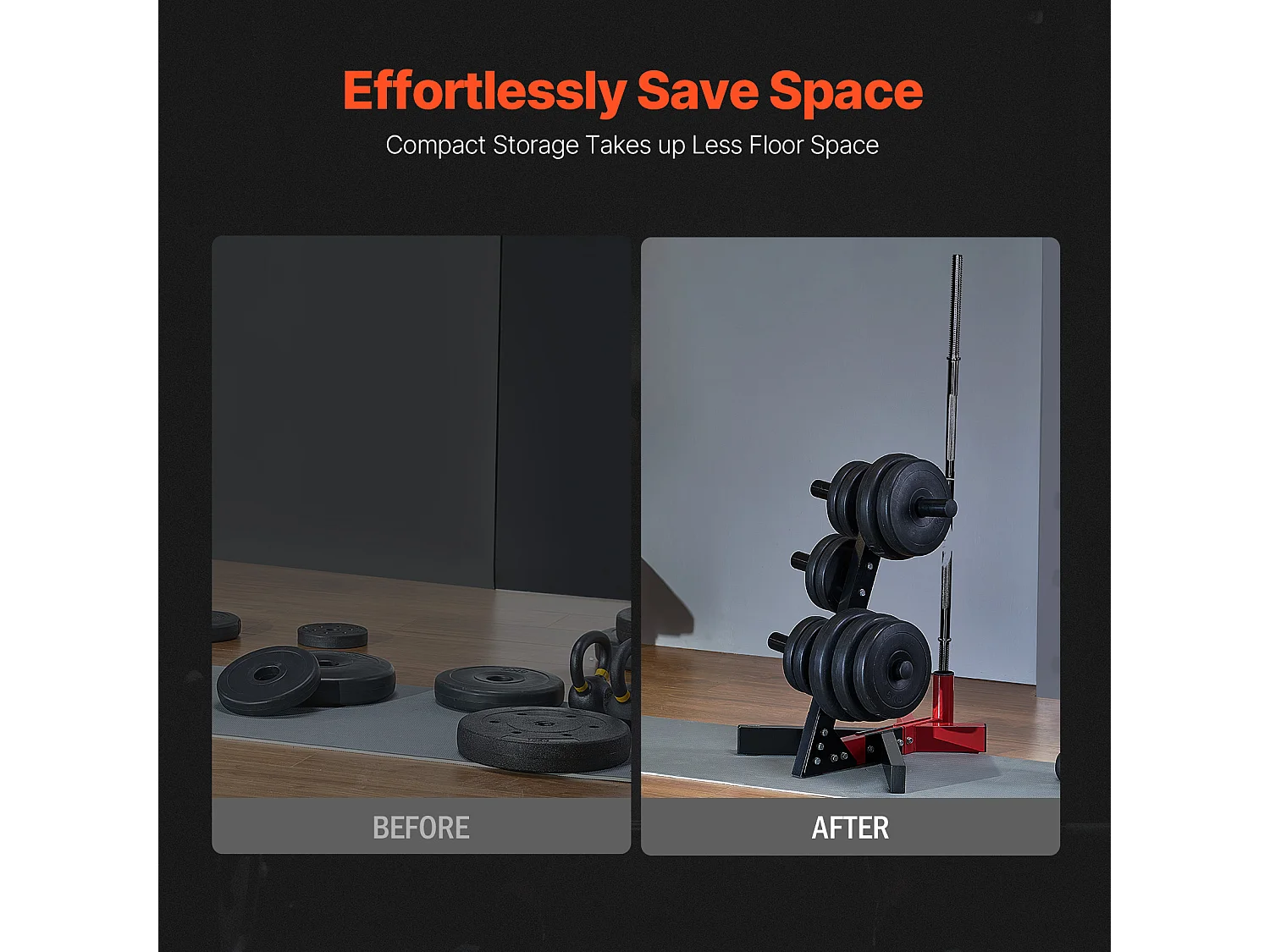 Soutien pour Plaques de Poids SucceBuy, pour Plaques de 50,8 mm, Capacité de 227 kg