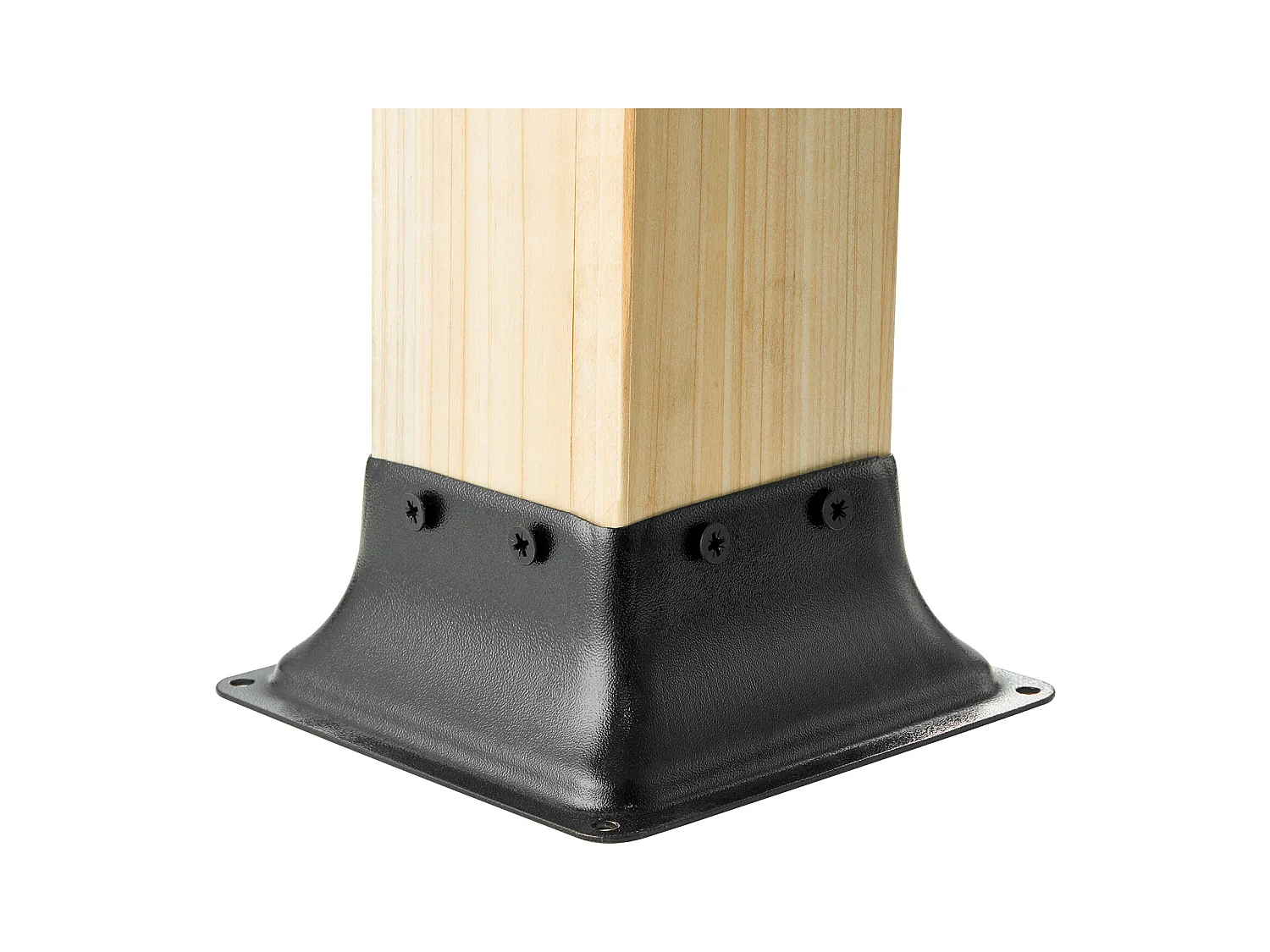 Kit de Supports SucceBuy Lot de 20 Supports de Base de Poteau Robustes 101,6 x 101,6 mm pour Ancrages en Bois