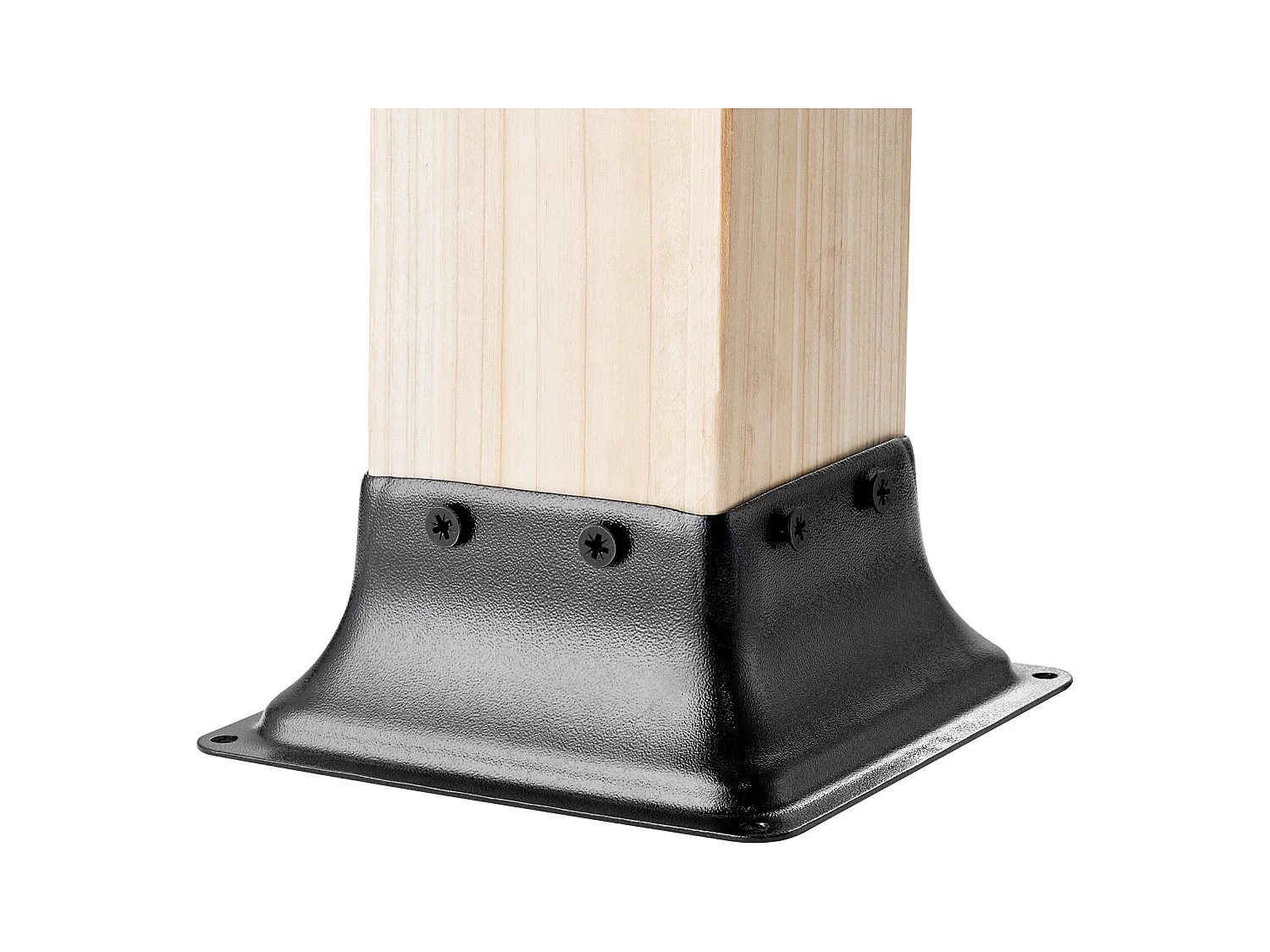 Kit de Supports SucceBuy Lot de 10 Supports de Base de Poteau Robustes 101,6 x 101,6 mm pour Ancrage en Bois